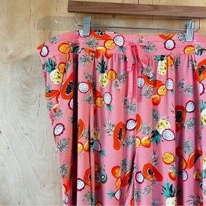 Tropical Fruit Pajama Pants XXL NWT